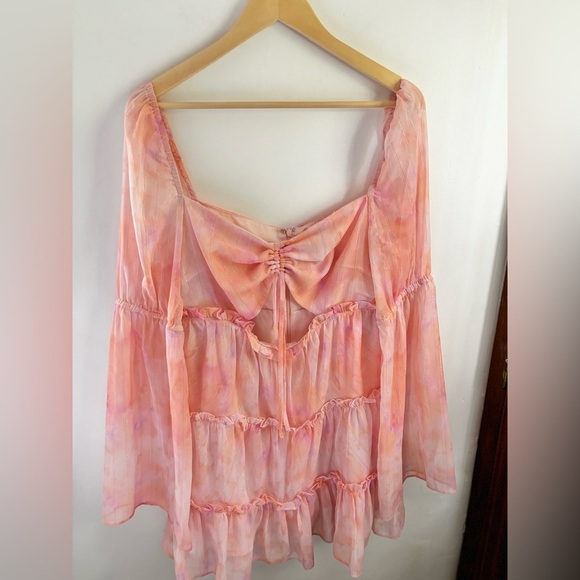 MAJORELLE | Ailish mini dress in tye dye multi | size large - Picture 3 of 11